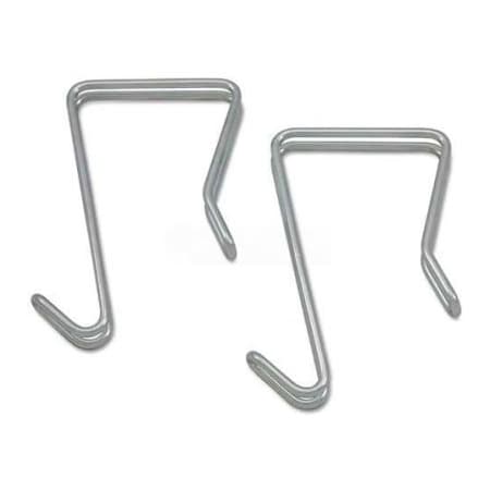 Alera Alera Single Sided Partition Garment Hook, Silver, Steel, 2/PK CHSNGL